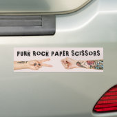 Punk Rock Paper Scissings Cool Spaß Autoaufkleber (Auf Auto)