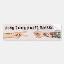 Punk Rock Paper Scissings Cool Spaß