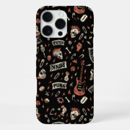 Punk Rock Pattern - Bold & Rebellious iPhone 16 Pro Max Hülle