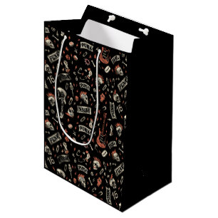 Punk Rock Pattern - Bold & Rebellious Mittlere Geschenktüte