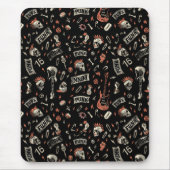 Punk Rock Pattern - Bold & Rebellious Mousepad (Vorne)