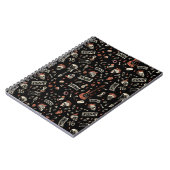 Punk Rock Pattern - Bold & Rebellious Notizblock (Linke Seite)
