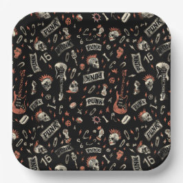 "Punk Rock Pattern - Bold & Rebellious Pappteller
