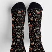 Punk Rock Pattern - Bold & Rebellious Socken (Oben)