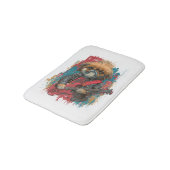 Punk Rock Pekingese ï¿½ Rebel Dog Badematte (Schrägansicht)