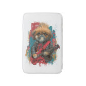 Punk Rock Pekingese ï¿½ Rebel Dog Badematte (Vorderseite Vertikal)