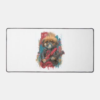 Punk Rock Pekingese ï¿½ Rebel Dog Schreibtischunterlage