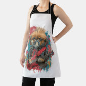 Punk Rock Pekingese ï¿½ Rebel Dog Schürze (InSitu)