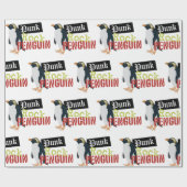 Punk Rock Penguin Geschenkpapier (Flach)