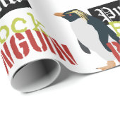 Punk Rock Penguin Geschenkpapier (Rolleneckpunkt)
