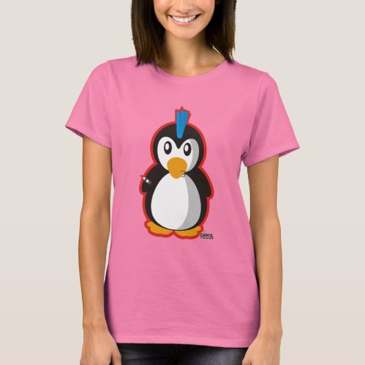 Punk Rock Penguin T-Shirt (Vorderseite)