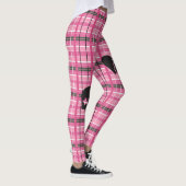 Punk Rock Pink Karierten Leggings (Rechts)