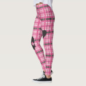 Punk Rock Pink Karierten Leggings (Links)