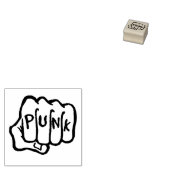 Punk Rock Print Wood Gummistempel (Stempel)