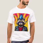PUNK ROCK RACCOON T-Shirt (Vorderseite)