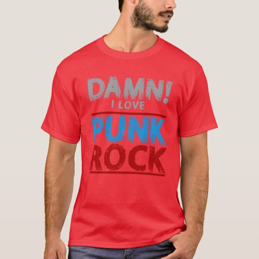 Punk Rock Retro T-Shirt (Vorderseite)