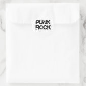 PUNK ROCK RUNDER AUFKLEBER (Tasche)