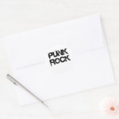 PUNK ROCK RUNDER AUFKLEBER (Umschlag)