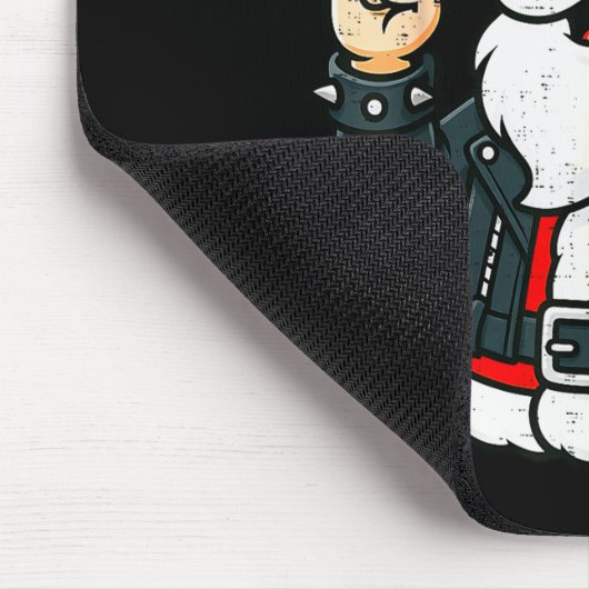 Punk Rock Santa Claus Emo Christmas Rocker Pajamas Mousepad (Ecke)