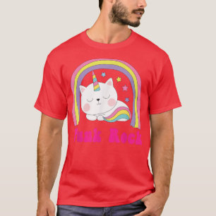 Punk Rock Sarcastic Rainbow Funny Unicorn Punk M T-Shirt