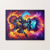 Punk Rock Schädel Puzzle (Horizontal)