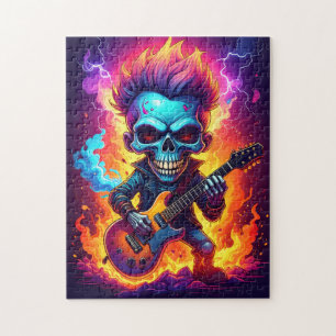 Punk Rock Schädel Puzzle