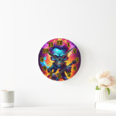 Punk Rock Schädel Runde Wanduhr (Zuhause)