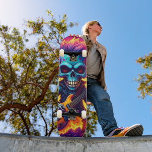 Punk Rock Schädel Skateboard