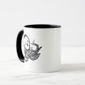 Punk Rock Skeleton Octopus Tasse (Vorderseite Links)