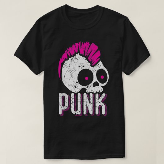 Punk Rock Skeleton Rocker Fans Gift T-Shirt (Design vorne)