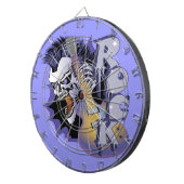 Punk Rock Skull Dartscheibe (Vorderseite rechts)