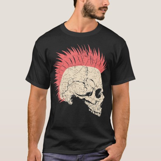 Punk Rock Skull Skeleton Rocker Fans Geschenk (2) T-Shirt (Vorderseite)