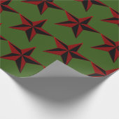 Punk Rock Star Wrapping Paper Geschenkpapier (Ecke)