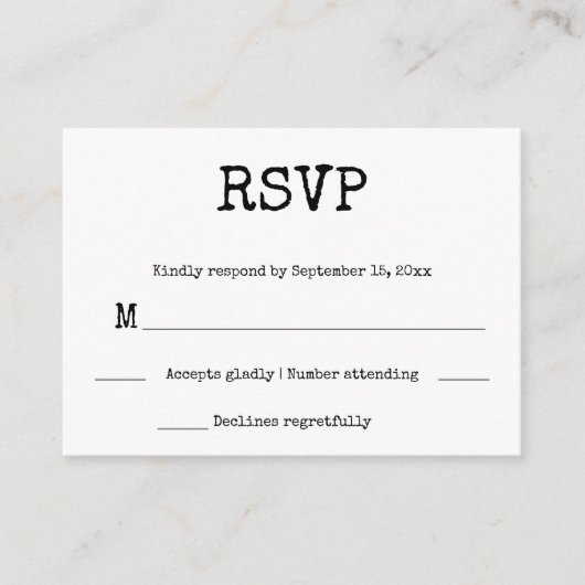 Punk Rock Tattoo Hands Minimalistisch Schwarz und Begleitkarte (Vorderseite)