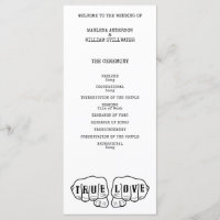 Punk Rock Tattoo Hands Wahre Liebe Minimalistisch