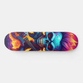 Punk Rock Totenkopf Skateboard (Horizontal)