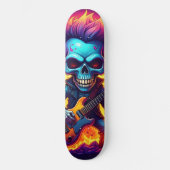 Punk Rock Totenkopf Skateboard (Vorderseite)