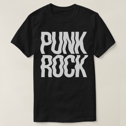 Punk Rock Wavy Design T-Shirt (Design vorne)
