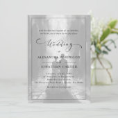 Punk Rock Wedding Einladung (Stehend Vorderseite)