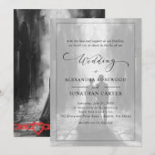 Punk Rock Wedding Einladung (Vorne/Hinten)