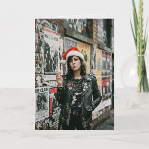 Punk Rock Weihnachtsriot Urlaub Karte