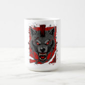 Punk Rock Wolf Kaffeetasse (Mittel)