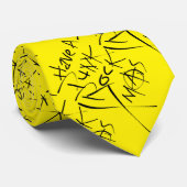 PUNK ROCK XMAS in Gelb Krawatte (Gerollt)