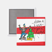 PUNK ROCK XMAS MAGNET (Vorderseite/Rückseite)