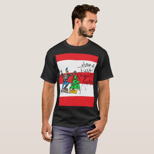 PUNK ROCK XMAS mit Stripes Tshirt (Vorne ganz)