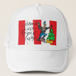 Punk Rock Xmas Trucker Hat Truckerkappe