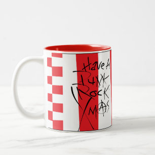 Punk Rock Xmas Zweifarbige Tasse