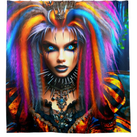 Punk Rocker Duschvorhang (Vorderseite)