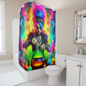 Punk Rocker Duschvorhang (Beispiel)