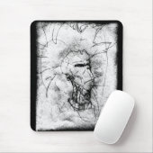 Punk Rocker mit Mohawk Mousepad (Mit Mouse)